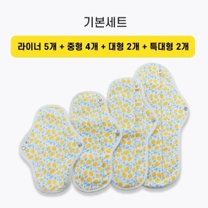 퀸비스토어,[퀸비 패드] 안심 숙면 순면 기본세트(라이너 5개 + 중형 4개 + 대형 2개 + 특대형 2개)